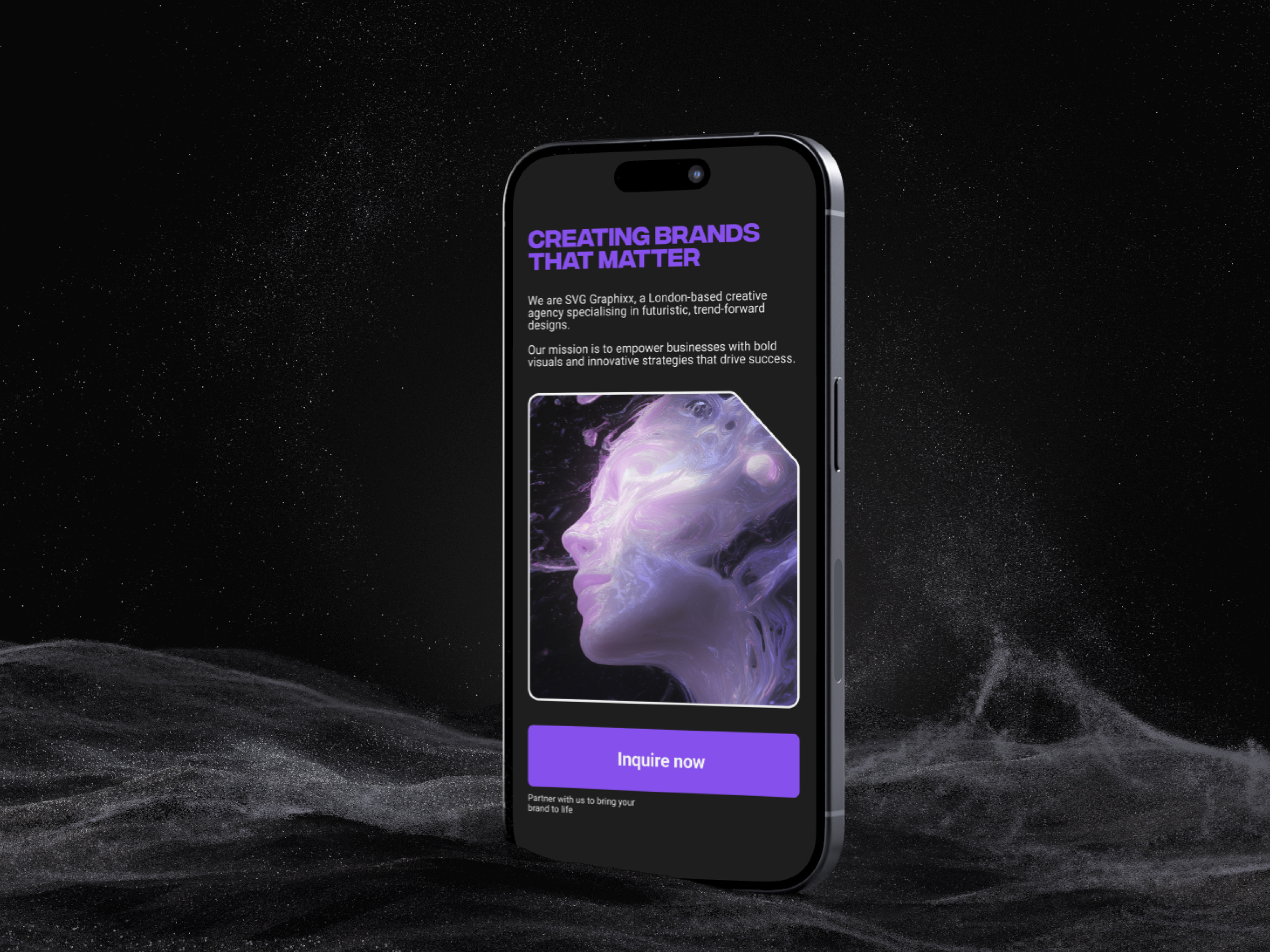 Landing Page Campaign — Bold Visual Mobile Design