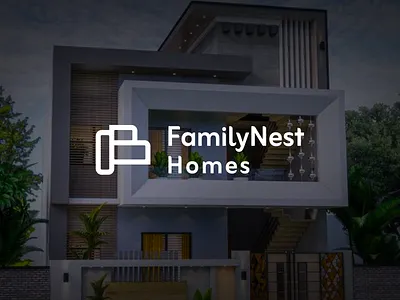 Logo Design For FamilyNext Home abstract logo brand identity branding business logo construction logo f logo f monogram flogo home logo letter f logo realestate logo