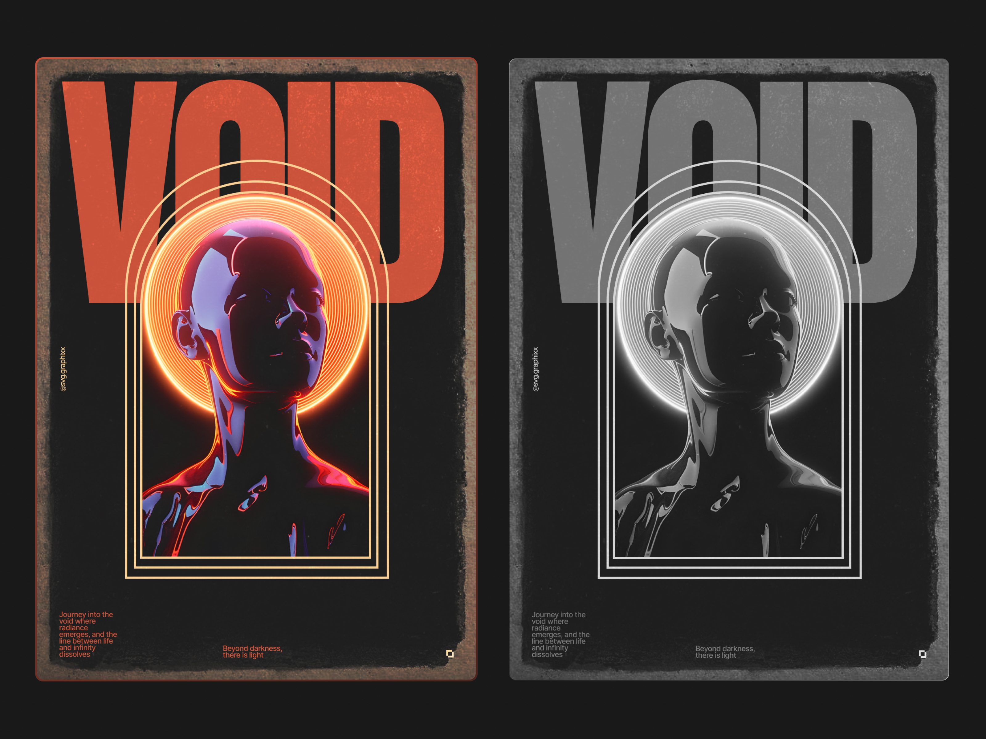 VOID — Futuristic Poster Design