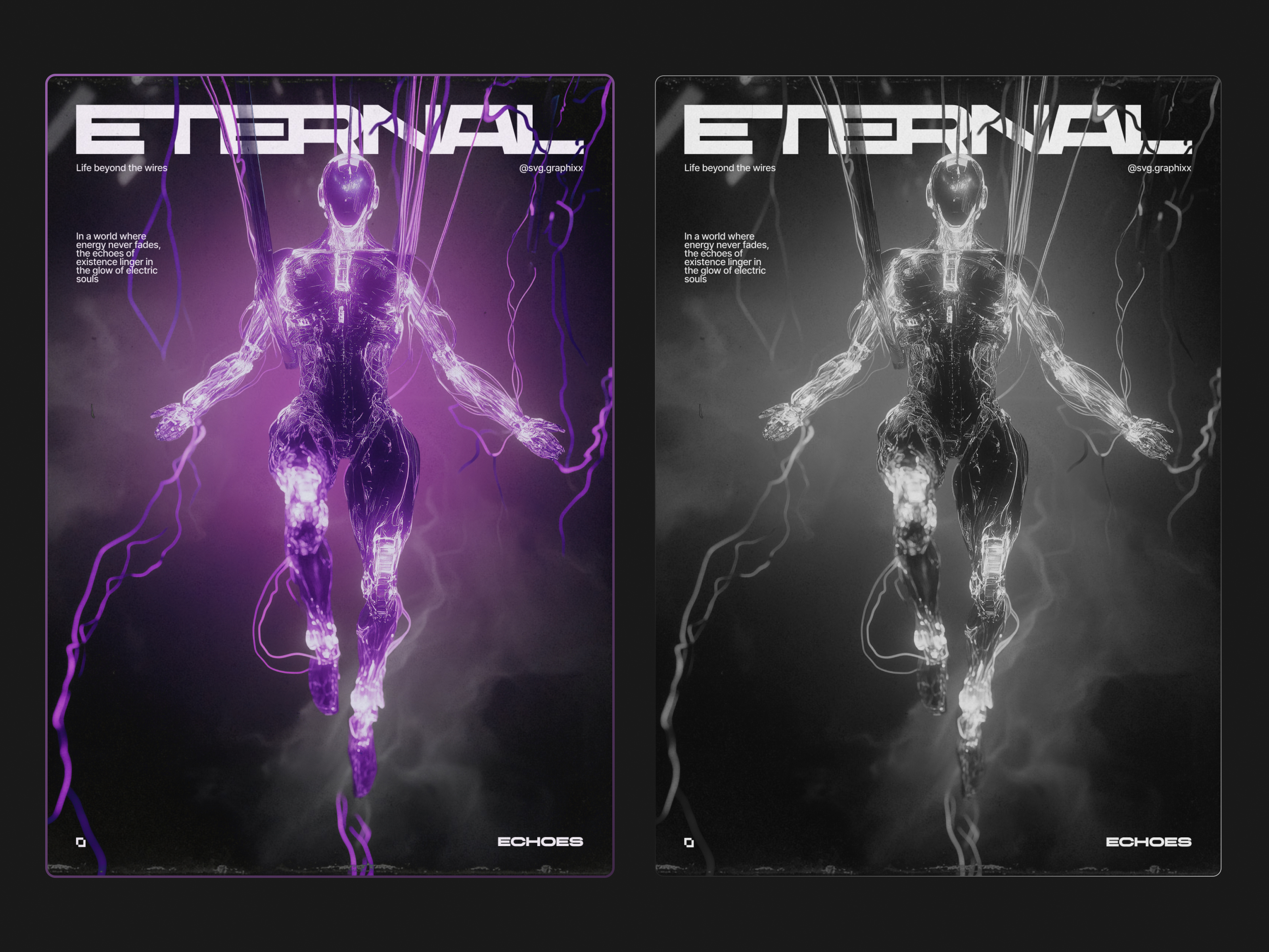 Ethernal — Digital Energy Concept Poster
