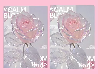 Calm Bloom — Animated Visual Exploration 3d art abstract art aesthetic animated poster animation art direction creative design design concept digital art experimental design graphic design minimal design modern design motion design motion graphics poster design soft design ui inspiration visual design visual identity