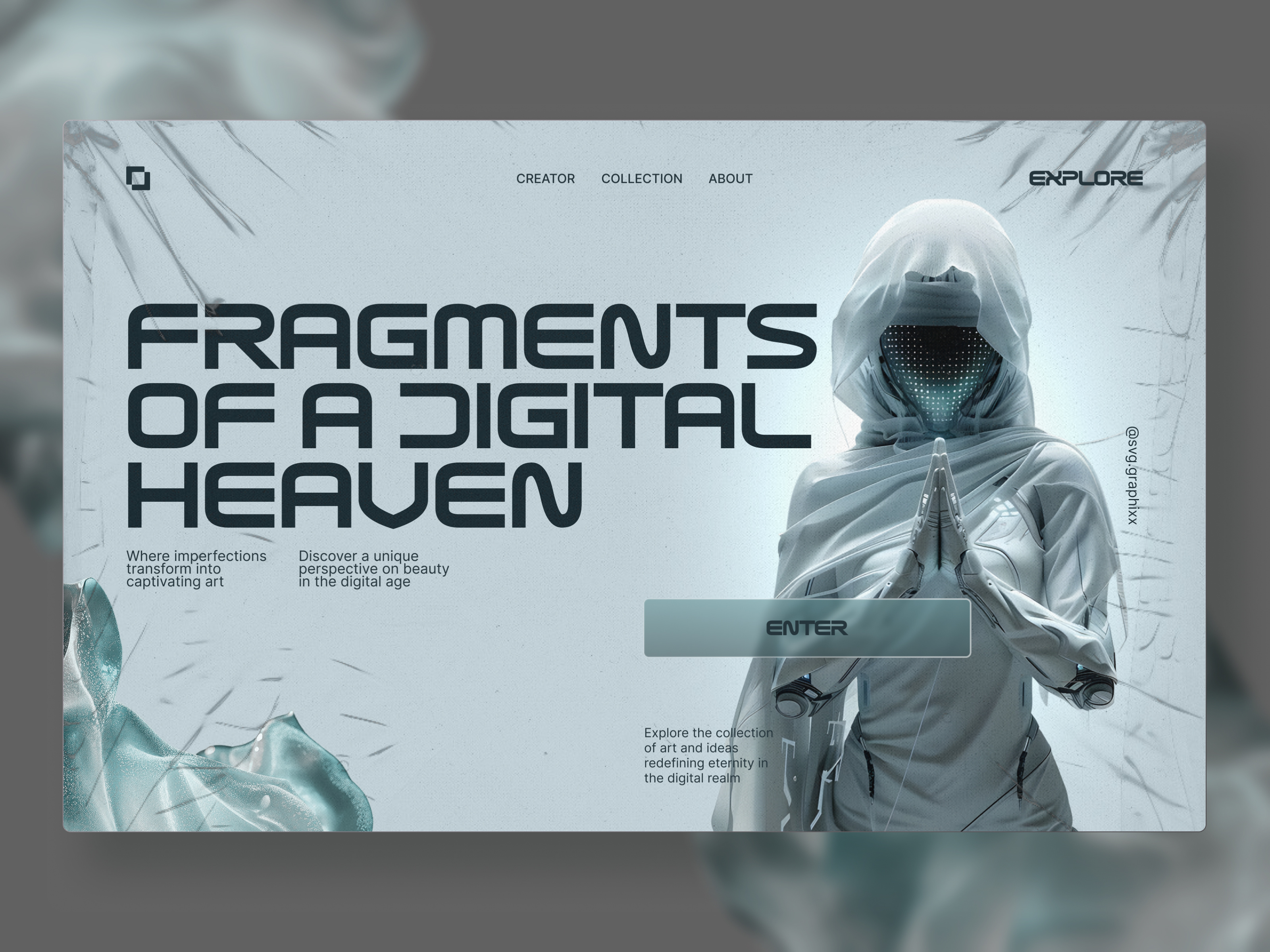 Fragments of a Digital Heaven — Concept Landing Page
