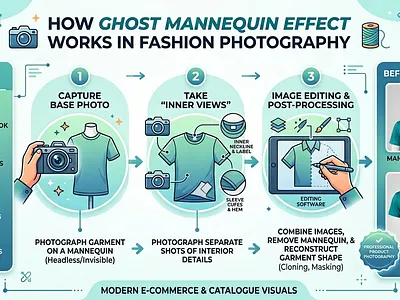 How Ghost Mannequin Effect Works in Fashion Photography? ecommerce fashion photography ghost mannequin graphic design image editing photography