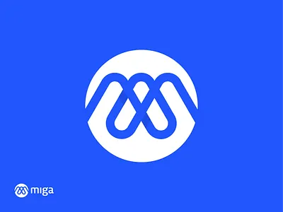 Miga Marketing Agency Unused Symbol agency branding brand identity branding digital marketing logo logodesign logodesigner mark marketing agency minimal logo modern logo symbol unused