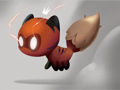 Floaty Catfox! characterdesign digital illustration vector