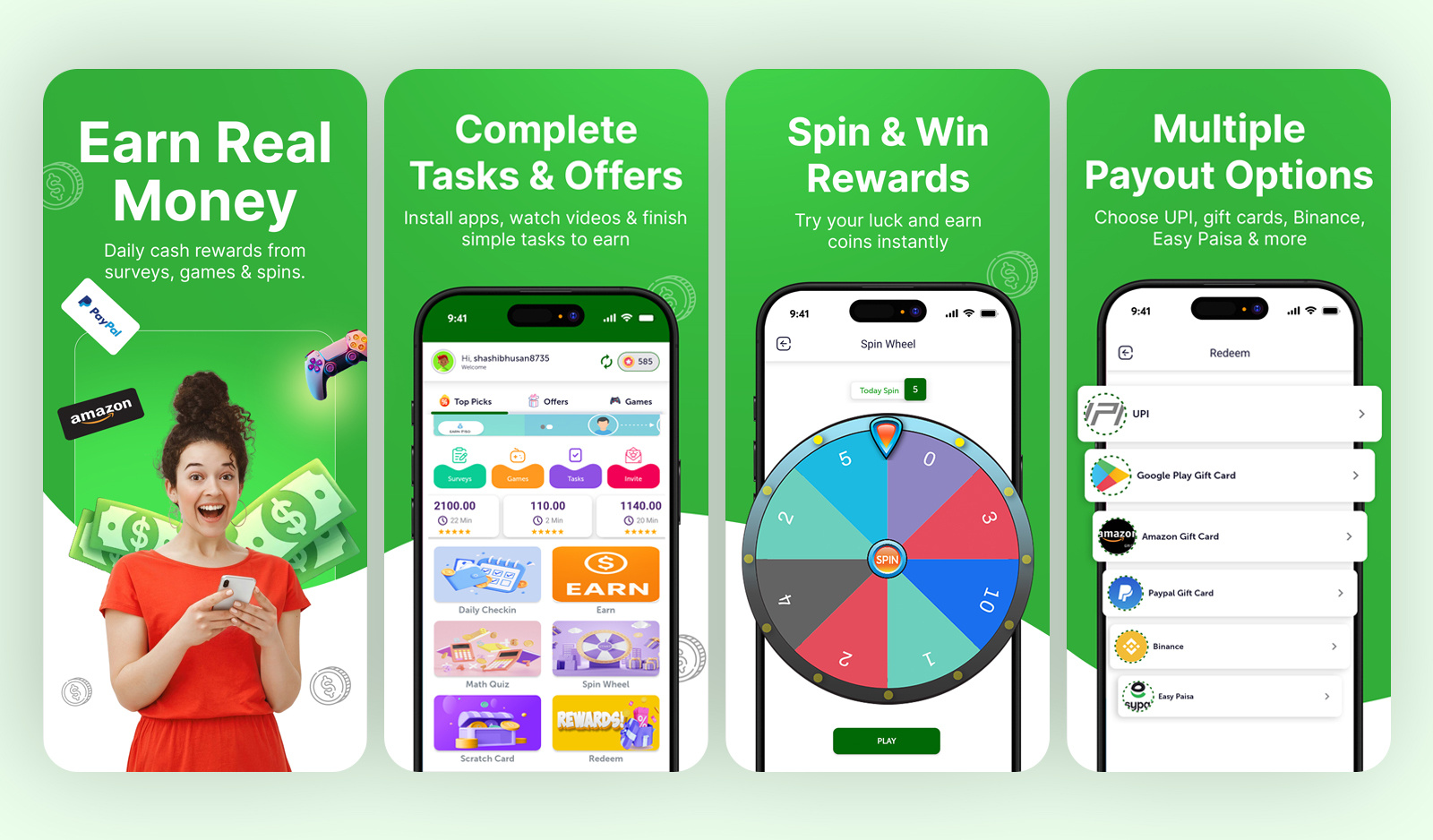 App Store Screenshots | Rewards & Cashback App app design app screenshots app screenshots designer app store app store screenshots cashback app cover images marketing images mobile app screenshots mobile design play store reward app reward app screenshos