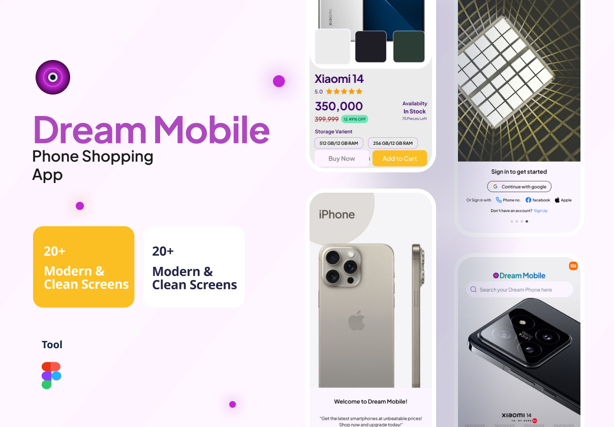 Example of I Will Design Mobile App  UI/UX 