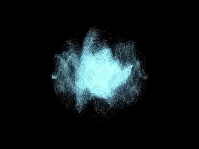 Audioreactive Particles animation audioreactive branding design digital art generative motion graphics newmedia particle realtime touchdesigner ui visualisation