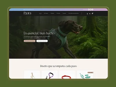 PAWS — Minimalist Boutique & Digital Branding Website Design figma design landing page design web design website design