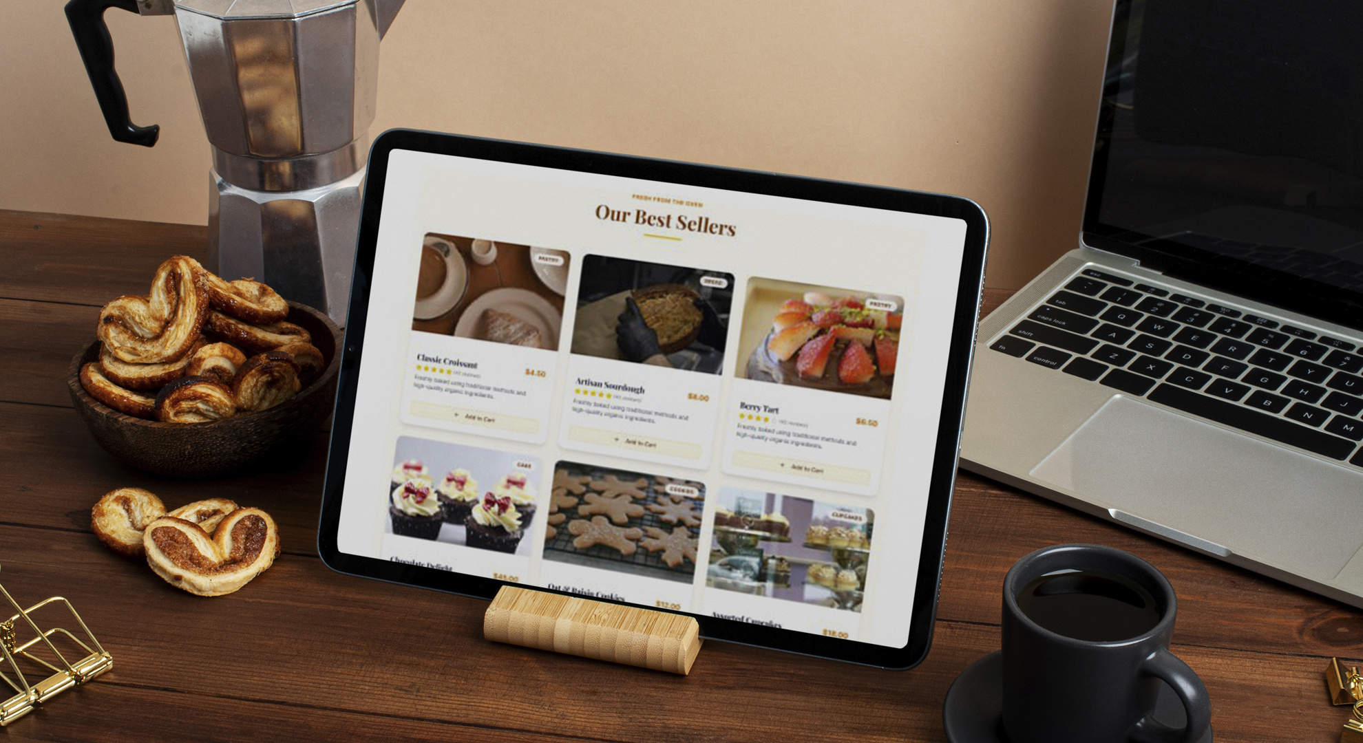 Modern Bakery Website Design – UI/UX Design | Landing Page