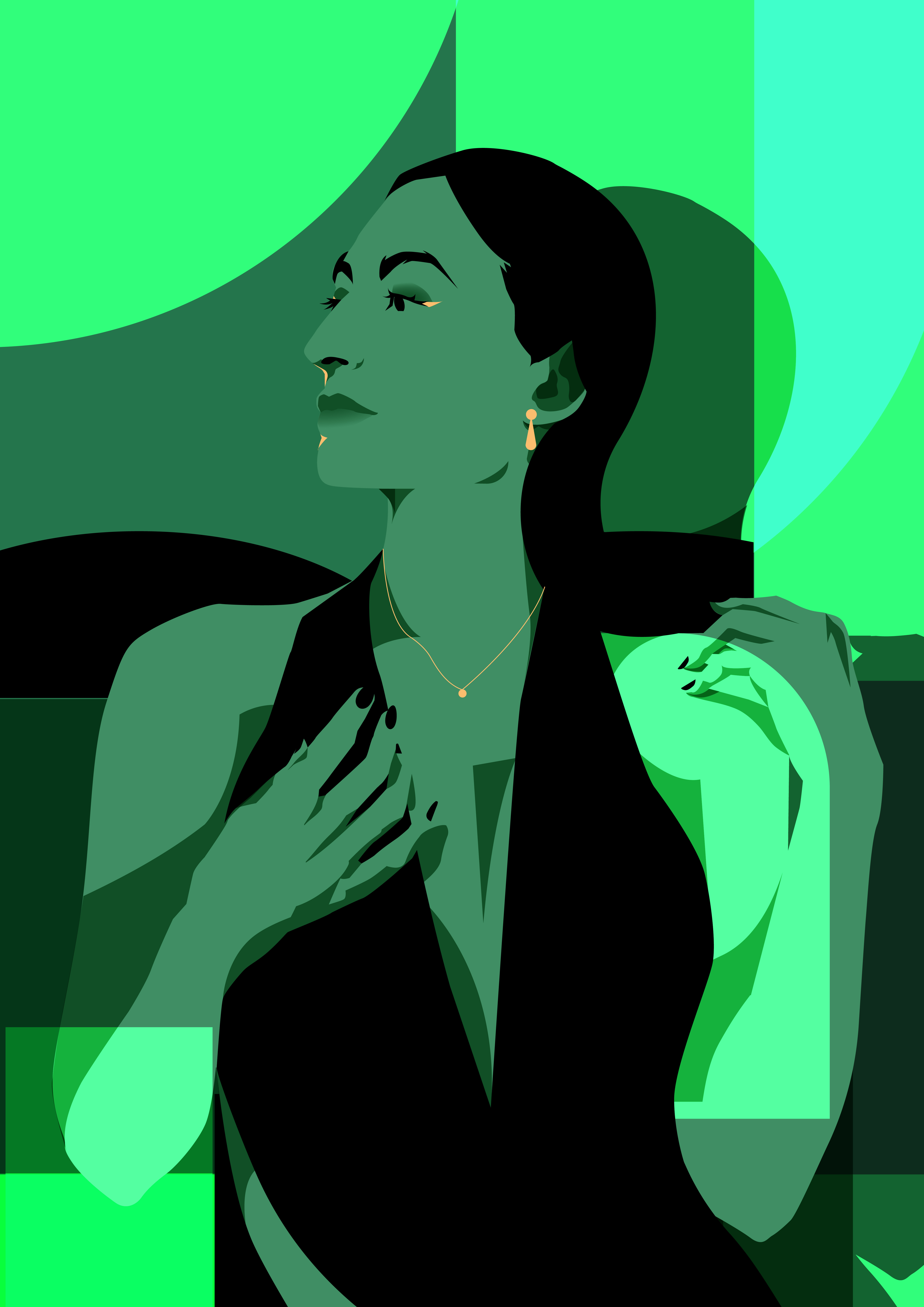 2629. 2629 abstract black dress composition cover cover illustration design editorial editorial illlustration illustration laconic minimal poster vector vector illustration woman woman illustration