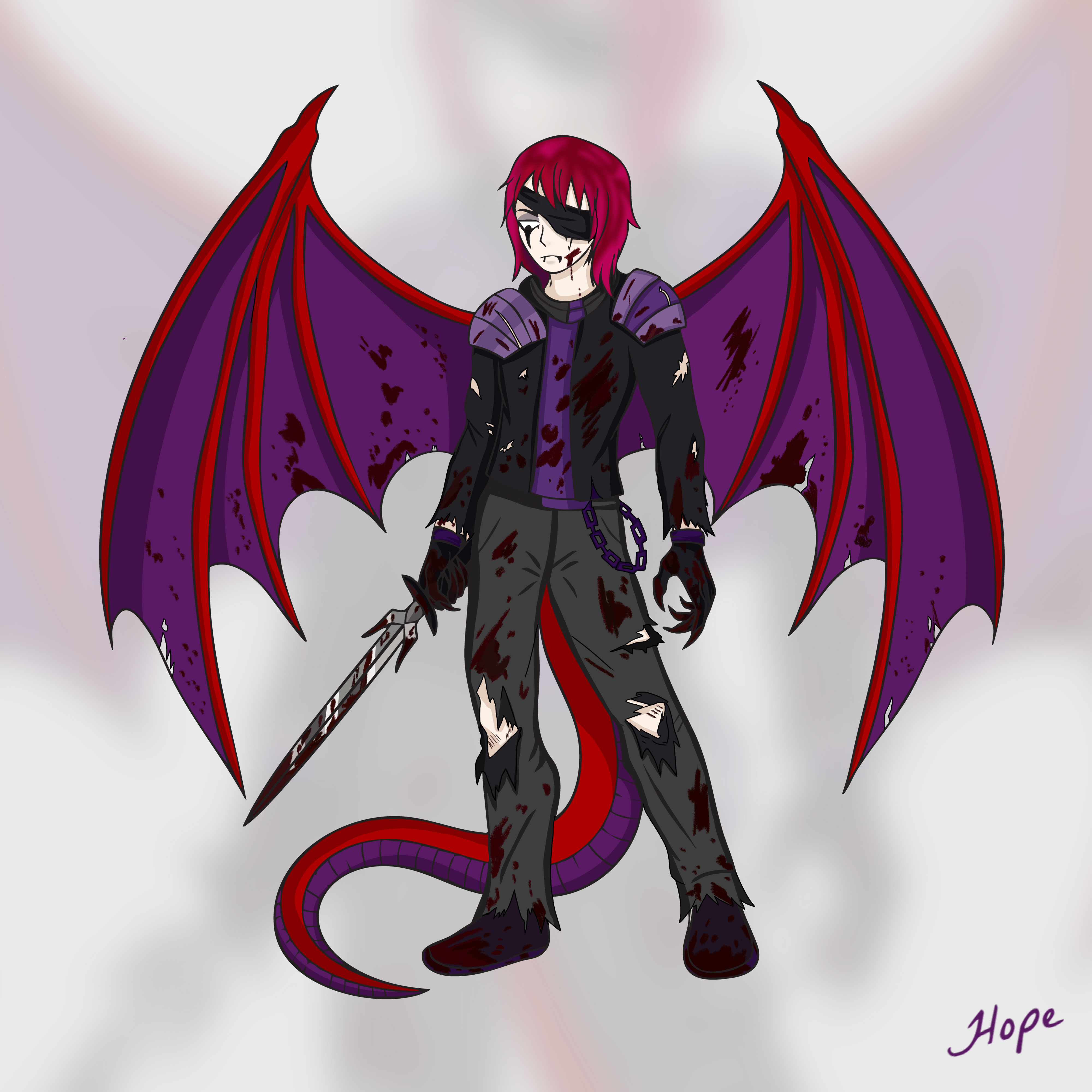Dragon Wing Boy Character Design artwork character character design design digital art dragon graphic design logo logo design mascot mascot logo oc