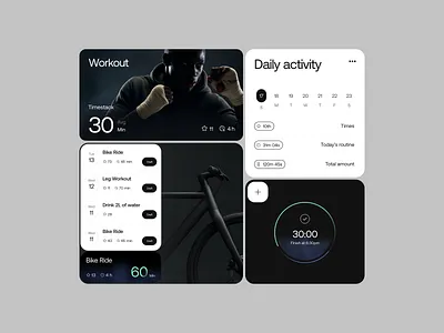 UX-UI for a Fitness App ✦ Trainier design interface product service startup ui ux web website