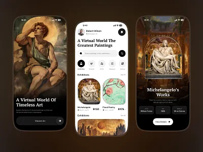 Museum of Digital Art Mobile App app art app art discovery app art education art exploration art gallery artwork showcase cultural app digital art exhibition app future museum gallery app heritage app mobile app mobile app designer museum app sculpture app virtual tour vr museum