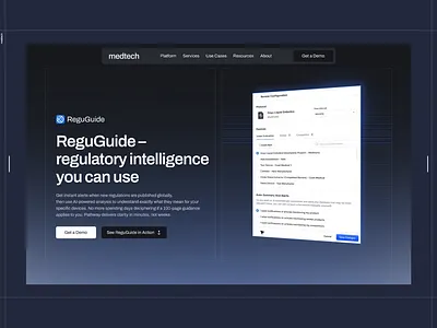 Module Webpage for B2B Life Sciences SaaS analytics b2b cards data grid healthtech intelligence interface medtech module monitoring platform product saas search system ui ux website workflow