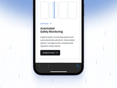 Modules cards, Webpage for B2B Life Sciences SaaS analytics app b2b card cards data features healthtech illustration interface medtech mobile modules navigation platform product saas scroll system workflow