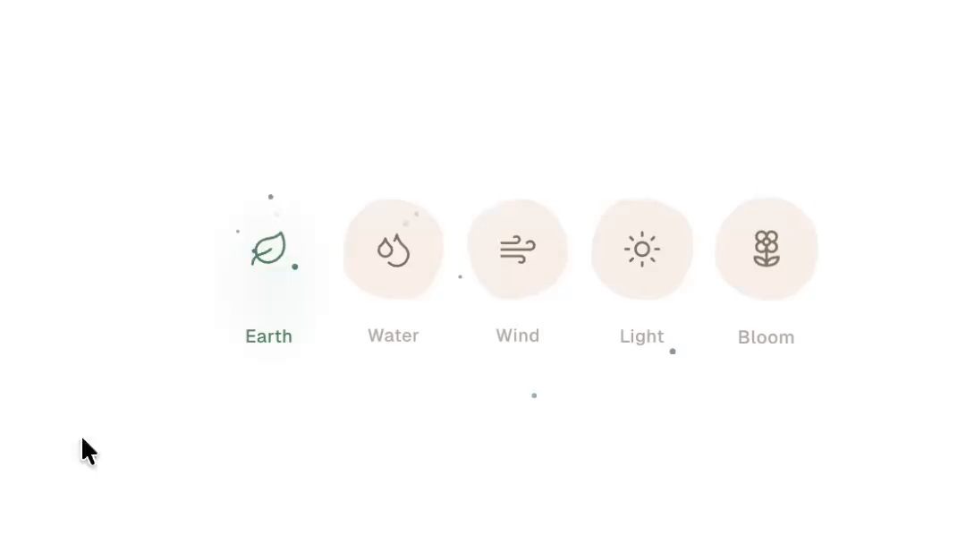 Organic menu