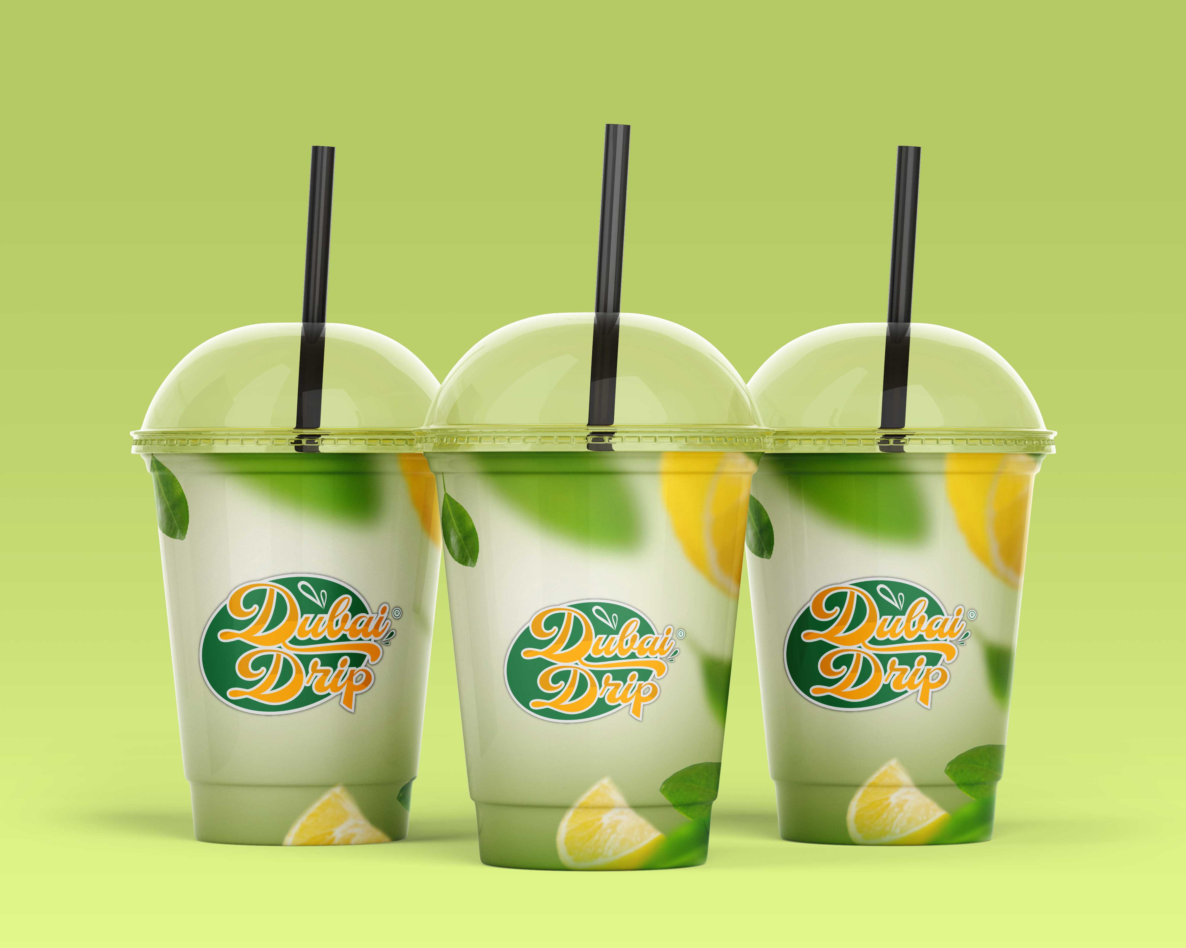 Dubai Drip - Smoothie Juice Soft Drinks Logo & Branding. 3d beverage brand identity branding creative logo dubaidrip freshjuice fruite juice fruity graphic design juice packaging logo minimal logo modern juice logo mr.munna munpixel orange juice package productdesign smoothie