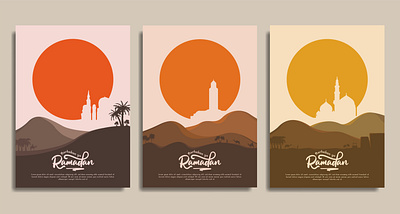 marhaban ya ramadan abstract arabic background branding cover design graphic design illustration islamic kareem layout mosque poster print ramadan sillhouete socialmedia typography vector