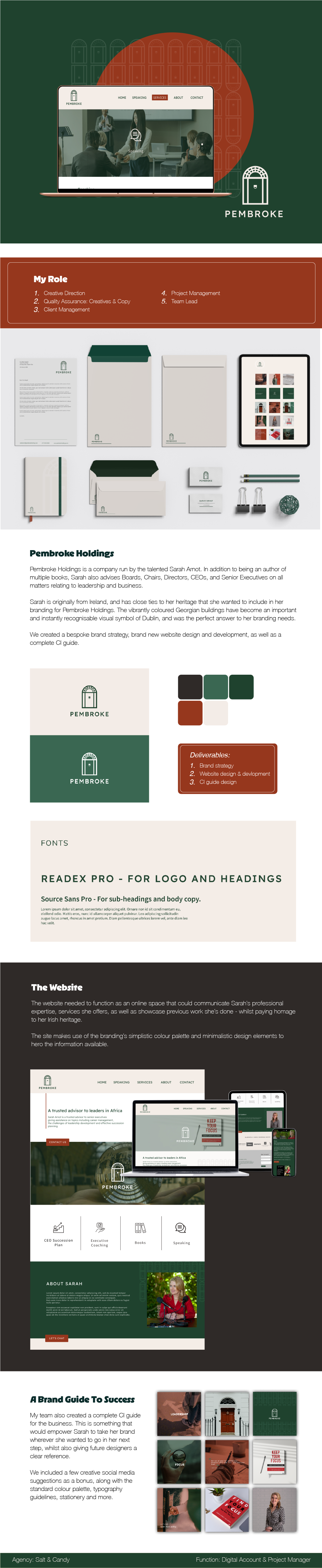Pembroke Holdings branding design graphic design logo typography ui ux
