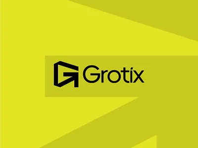 Grotix — Brand Identity 🟡 arrow g arrow mark brand identity brand logo g g lgog letter g logo logo saas logo tech logo timeless logo