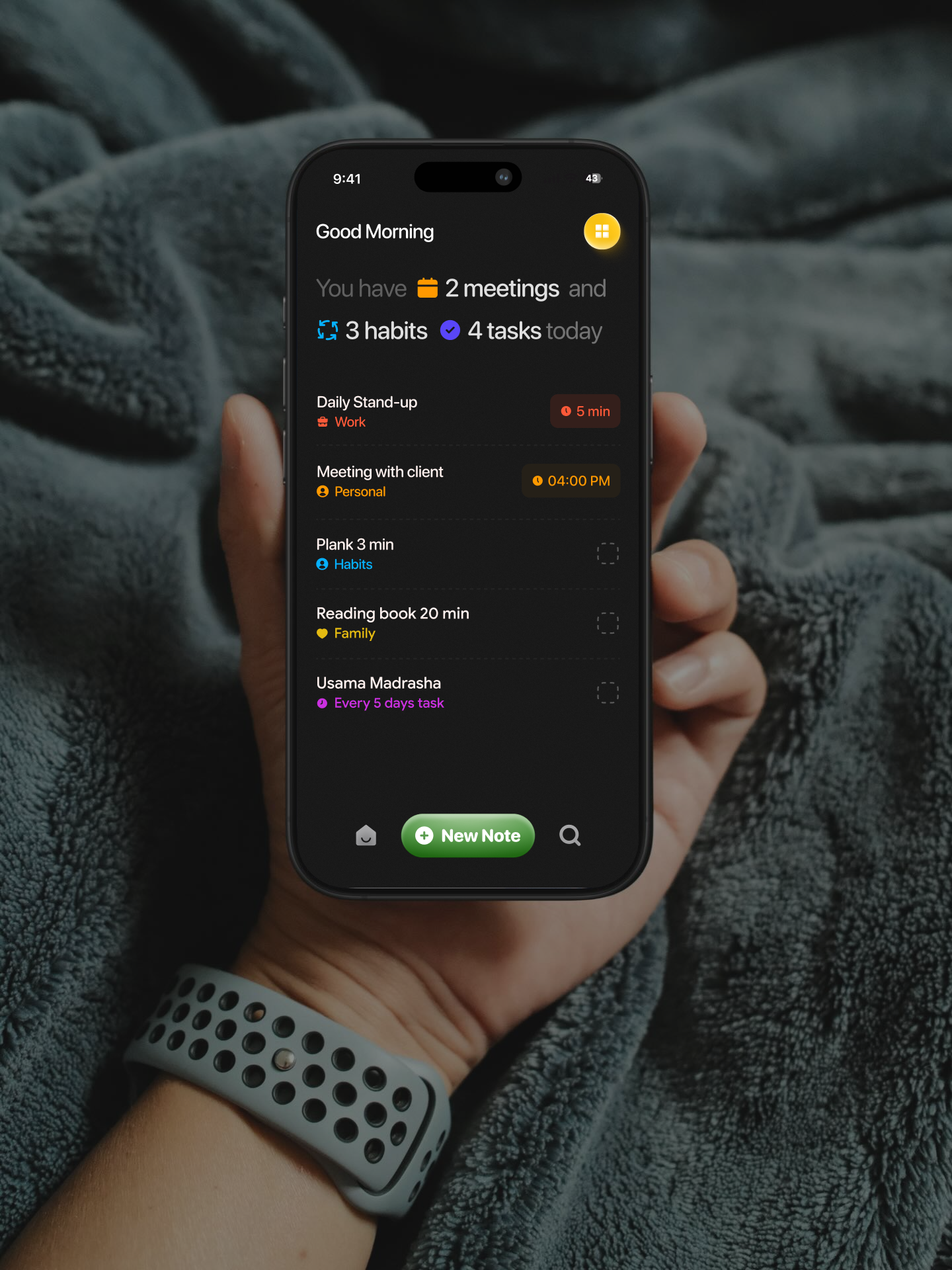 Tasksync app redesign ai agent habit app design ai agent new note app design calm design event app design habit app design interface design ios design ios widget meeting app reminder design mobile design new note app design productivity super app synctasks app task management app design to do app design ui
