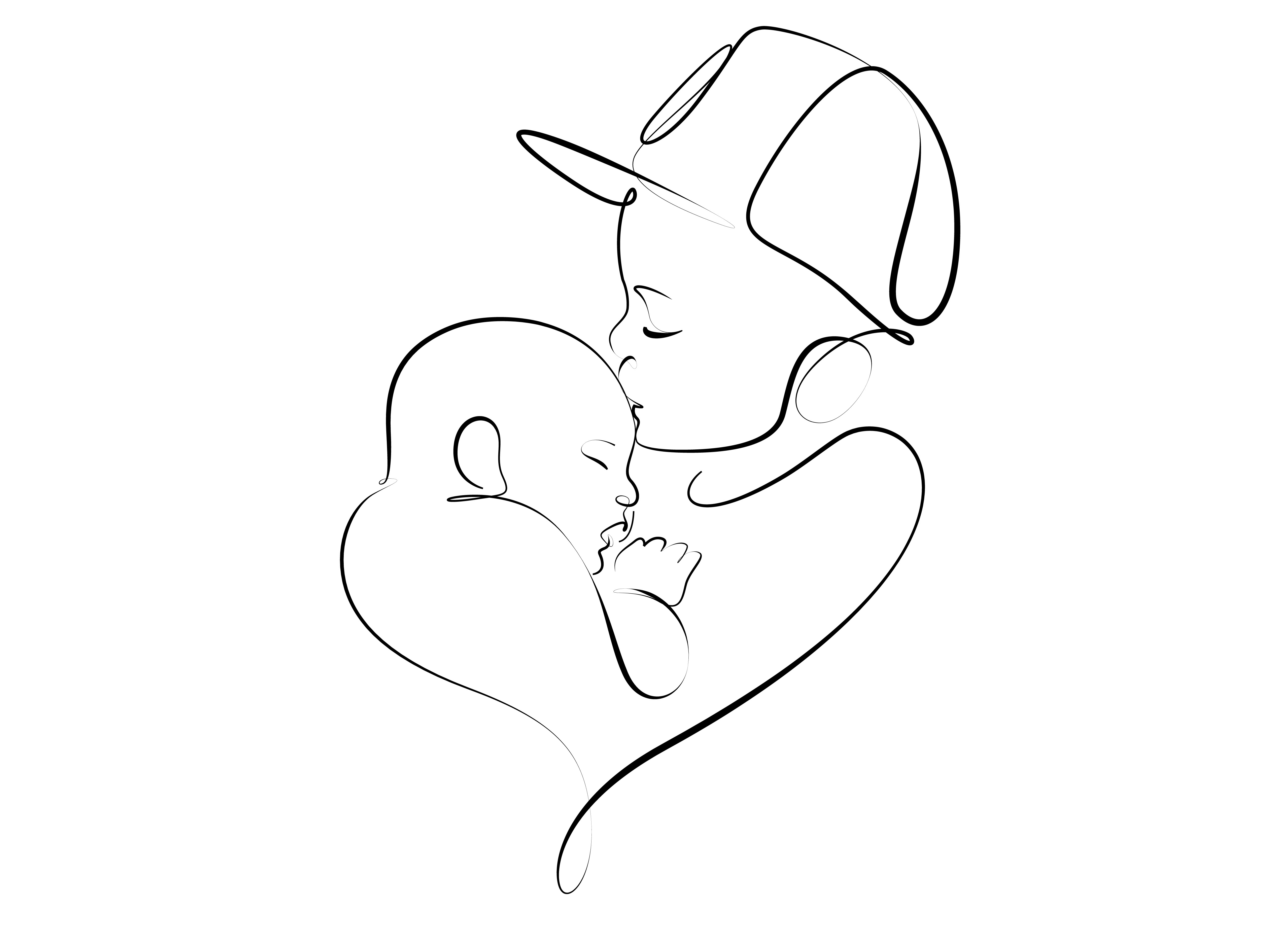 Example of Minimal Line Art Tattoo Designs