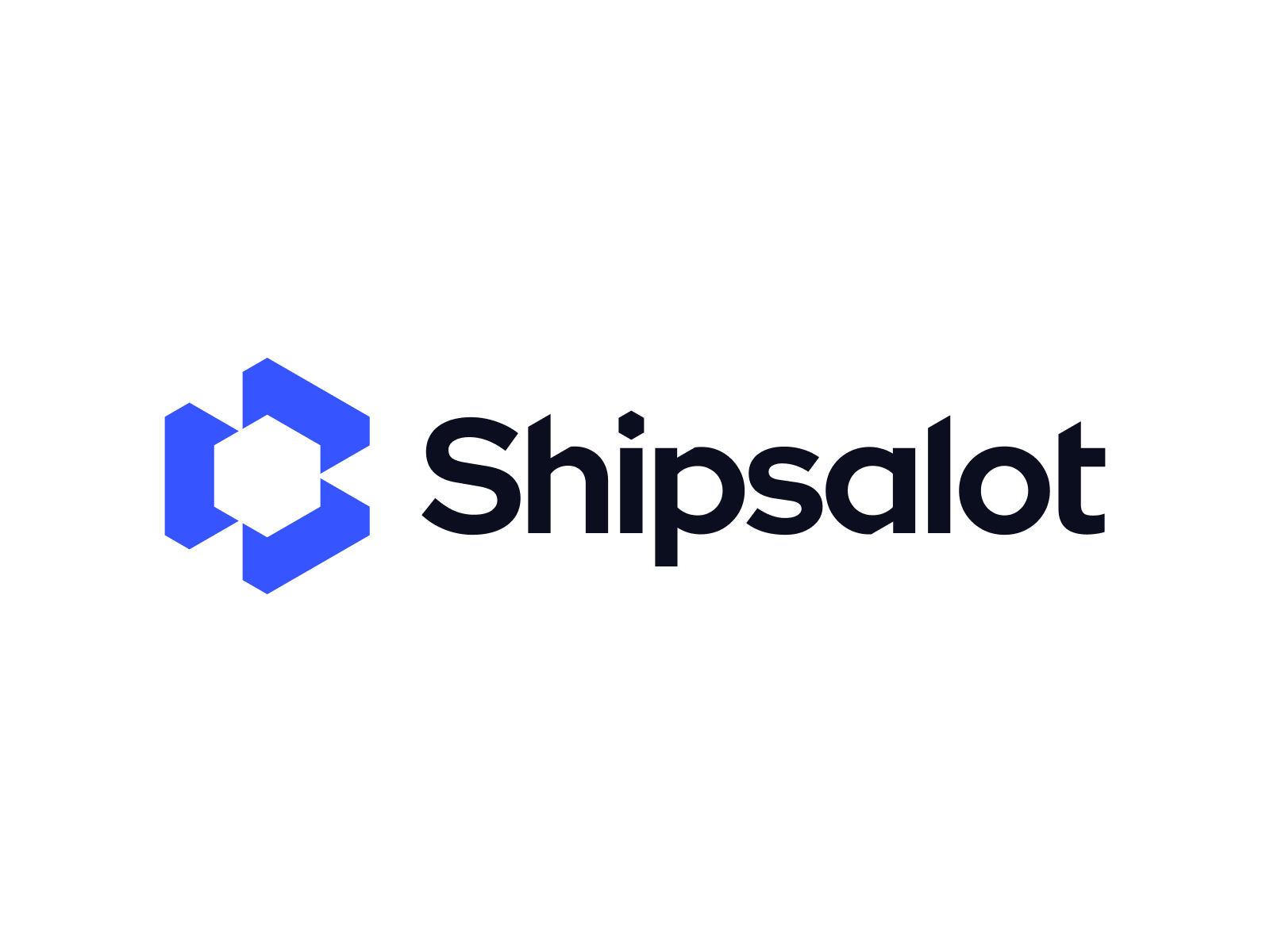 Shipsalot - Logo Design box branding clean figma grid isometric logo logomark logotype mark shipping shipsalot wordmark