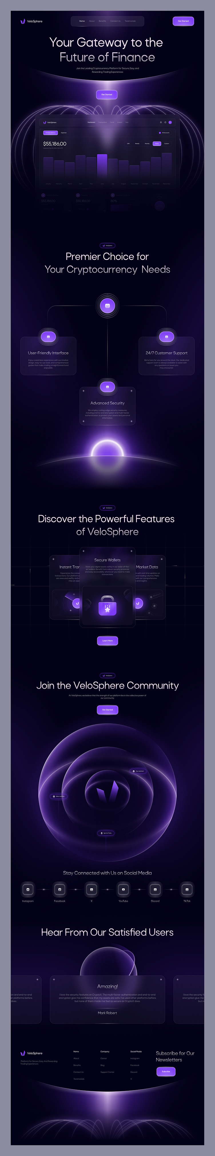 Example of Modern And Stunning Landing Page