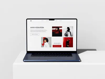 Photographer website concept – first screen concept design fashion figma landing page mockup photo photographer photoshop style ui ux