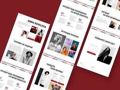 Photographer Landing Page concept design fasion figma landing page photo photographer photoshop style ui ux