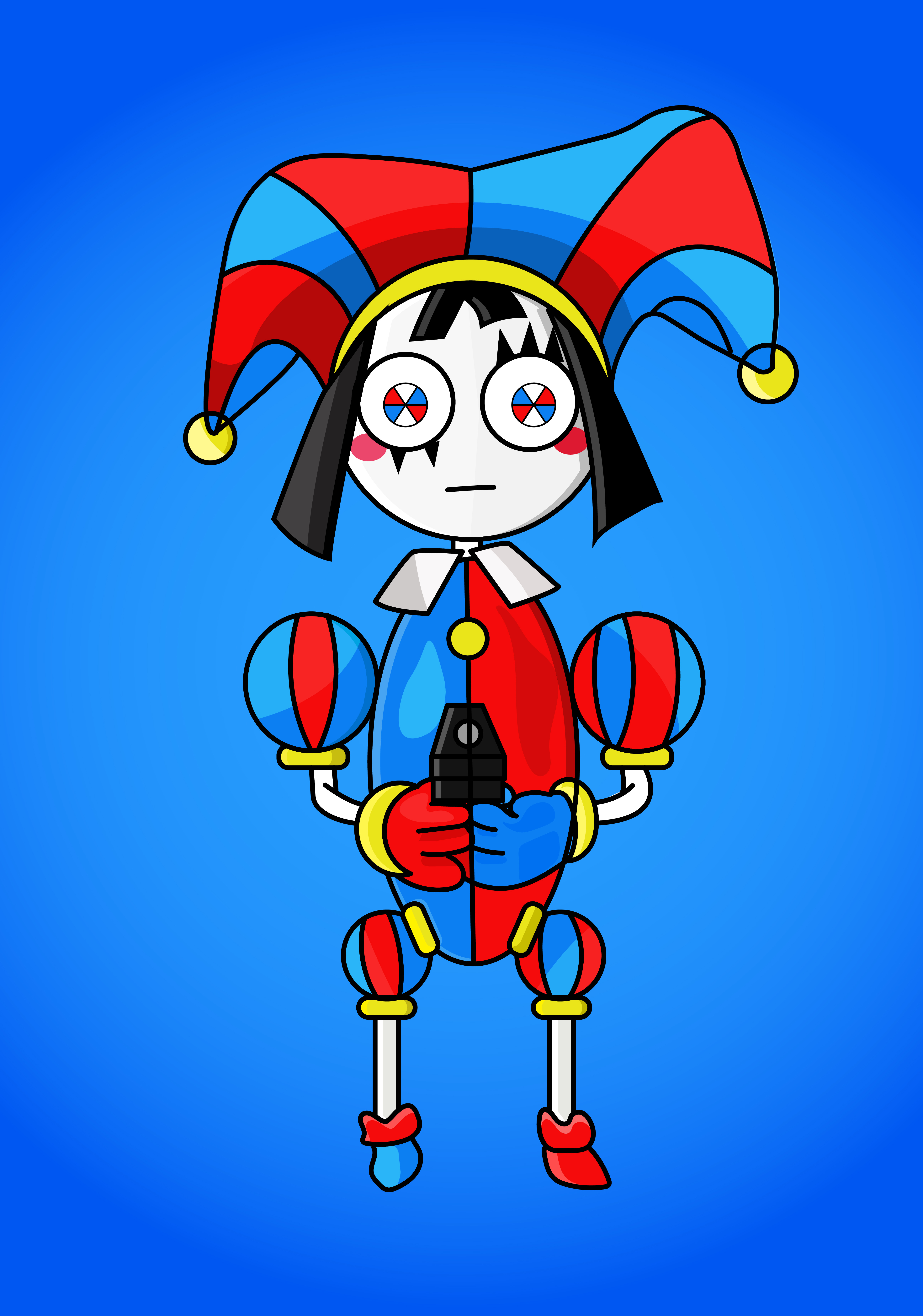 Pomni From TADC characterdesign design digitalart flatdesign graphic design illustration illustrrtin vector