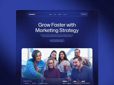 Marketing Agency Landing Page Ui graphic design landing page landing page design ui ui design ui ux website design