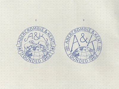 Monogram & Badge Sketches badge branding design elephant font globe graphic design hand icon illustration lettering logo monogram travel vintage