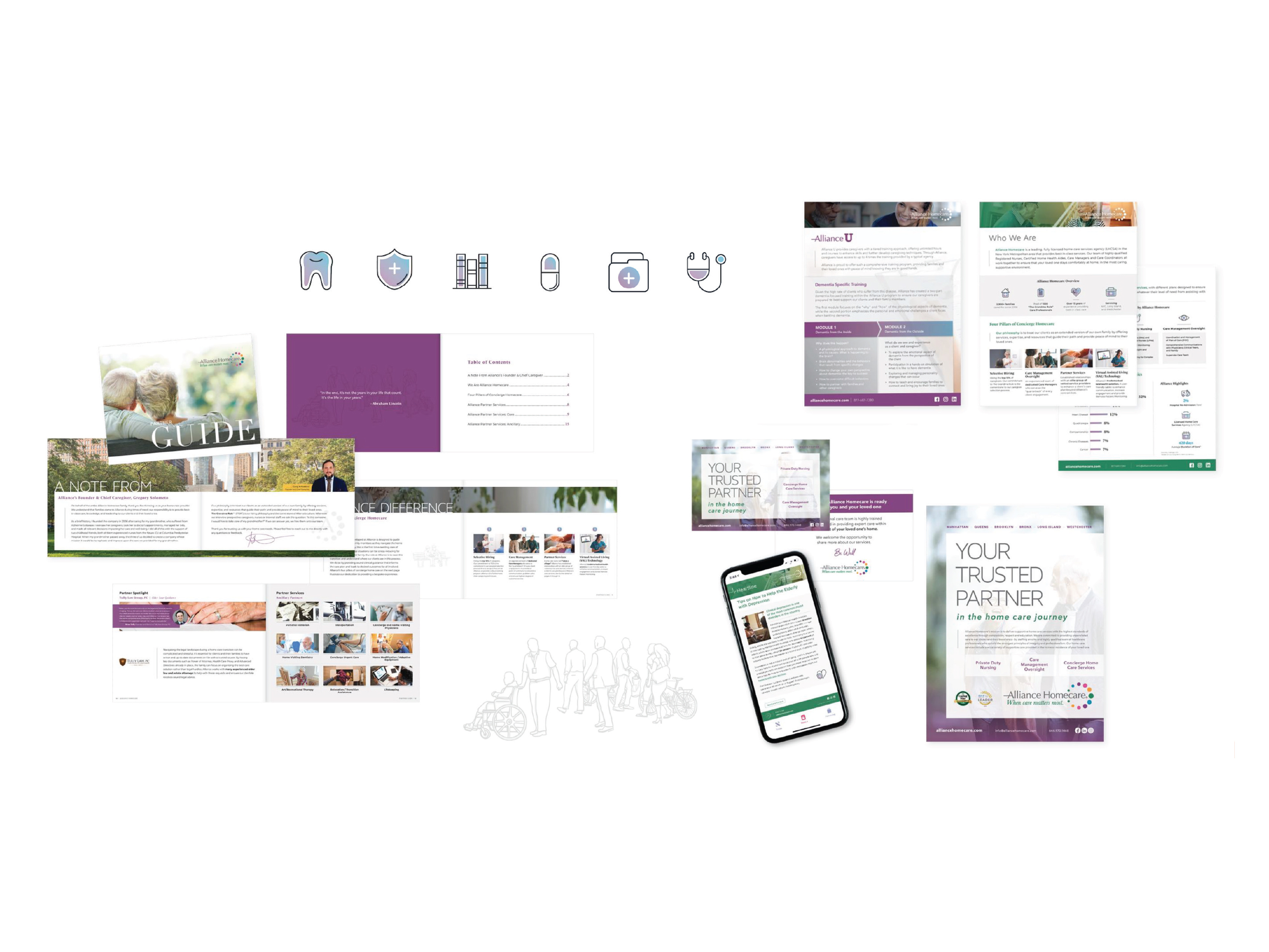 Luxury Homecare Provider Branding + Marketing Materials