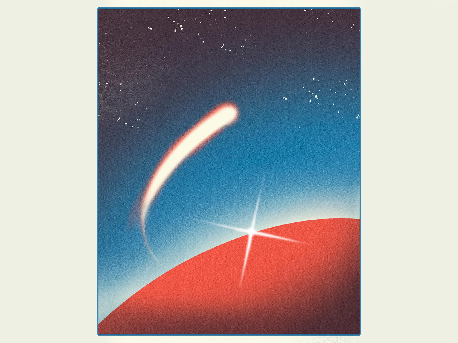 Out there art cover event fair gig poster illustration merch noise poster retro sky space sticker surreal t shirt texture vintage