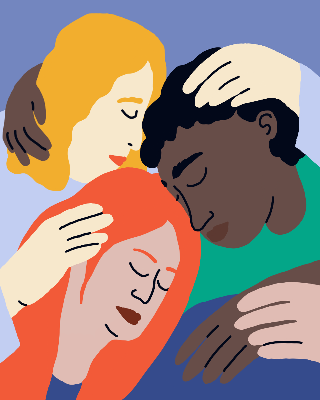 Held together - editorial illustration character design digital art editorial illustration graphic design illustration procreate