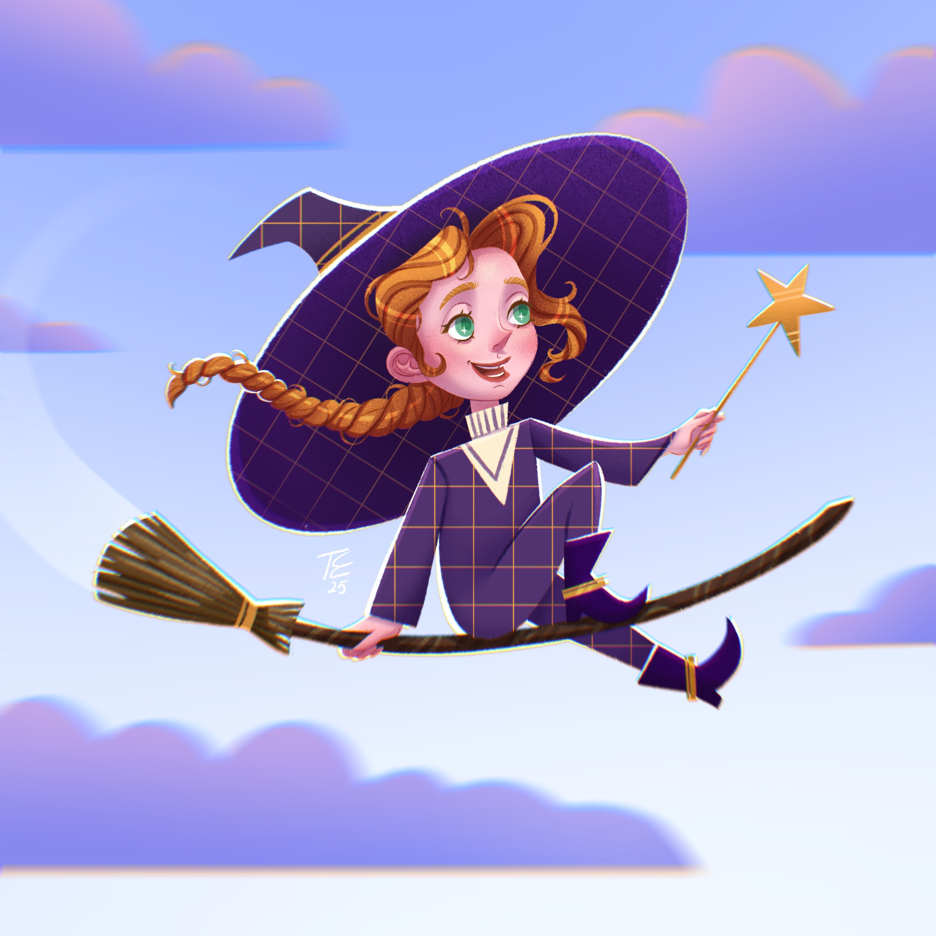 Little Witch – Fantasy Children book illustration art 2d illustration book design book illustration brand character branding character design character development childrens book digital art drawing ebook design fairytale fanatsy character illustration kids book mascot picture book procreate storybook visual storytelling
