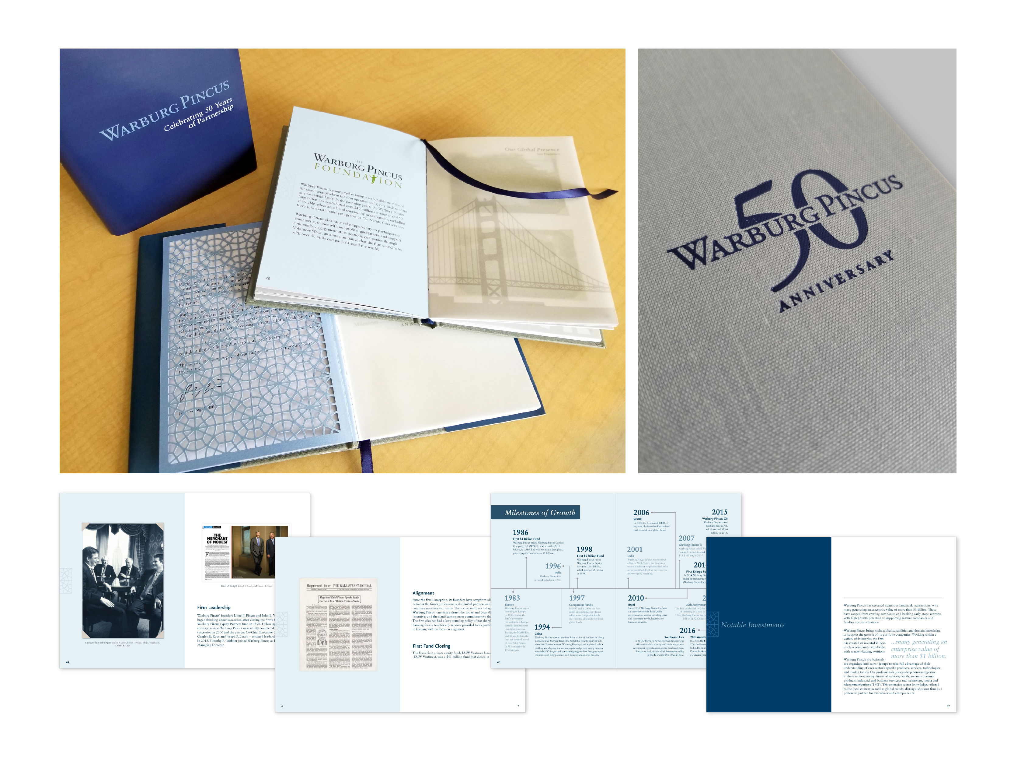 Custom Corporate Anniversary Book