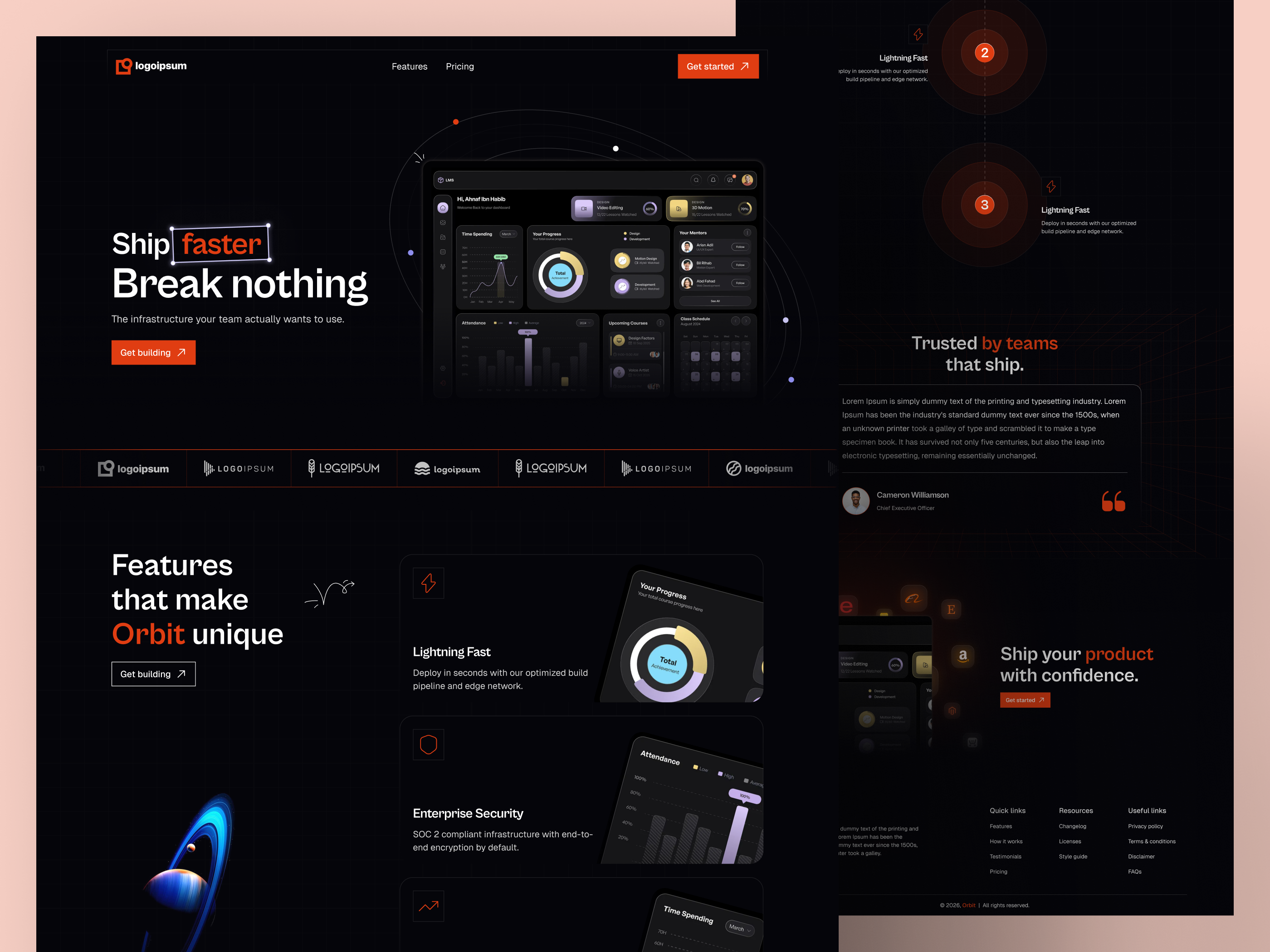Launch Your SaaS Faster. Convert Better. Scale Smarter. clean dark graphic design inspiration landing page launch luxury minimal mvp product product design saas saas design saas ui saas ux startup ui web web design website design
