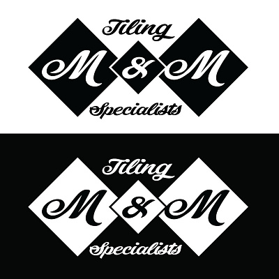 M&M Tiling Specialists - Logo Design branding logo logo design