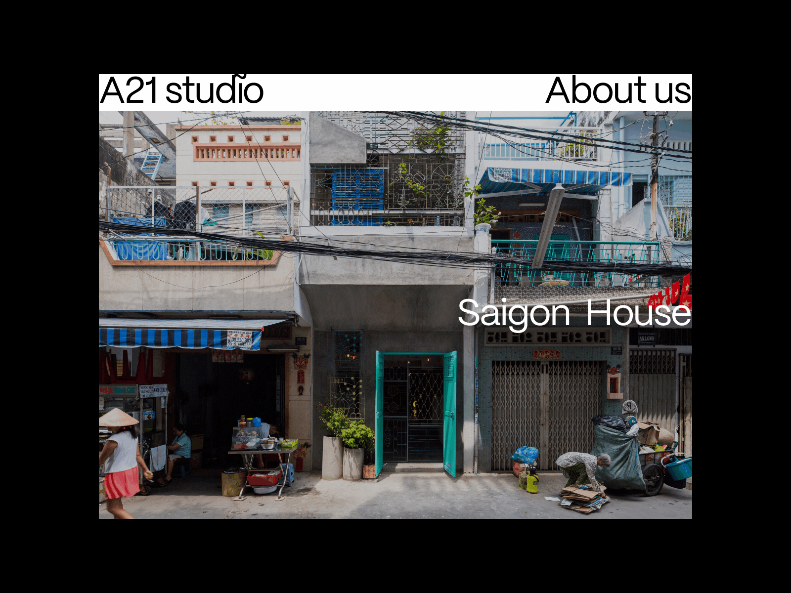 Saigon House 02 architecture grid layout minimal minimalist portfolio presentation web