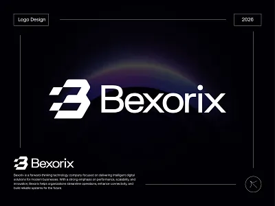 Bexorix - B letter Modern Logo Design agency b letter logo b logo brand identity branding design identity letter logo logo logo design logo designer logo mark logodesign logos logotype marketing tech business tech company tech logo technologies