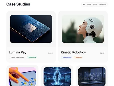Agency Landing Page - Works design landing page ui uiux ux website works