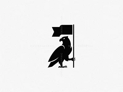 Eagle Flag Of Independence Logo america animal bird brand branding character design eagle flag freedom graphic design icon identity illustration independence logo noviangraphic vector