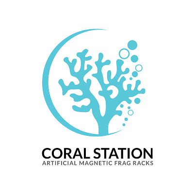 Coral Station - Logo Design branding logo logo design