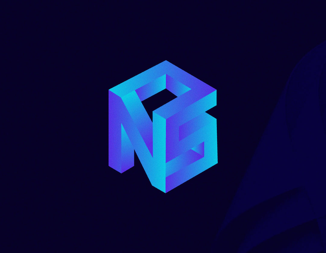 CNS Letter Logo Project Featuring an Isometric Shape branding design logo logo design logotype