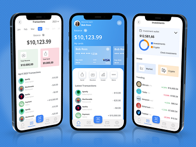 Fintech app design figma fintech mobile ui user experience ux