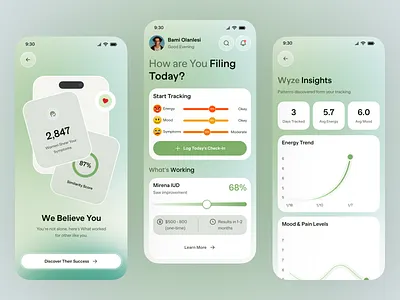 Health Tracking App app app interface app screen design application ui b2b fitness health health tracking healthcare iot mobile app modern app ui startup ui web wellness