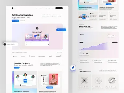 Zeroin — AI Platform Website Redesign v4 ai ai interface ai platform artificial intelligent chat ai hilf al hilf al llc interface landing page marketingai minimal saas saas website saasai trending ui ux visual website design website redesign